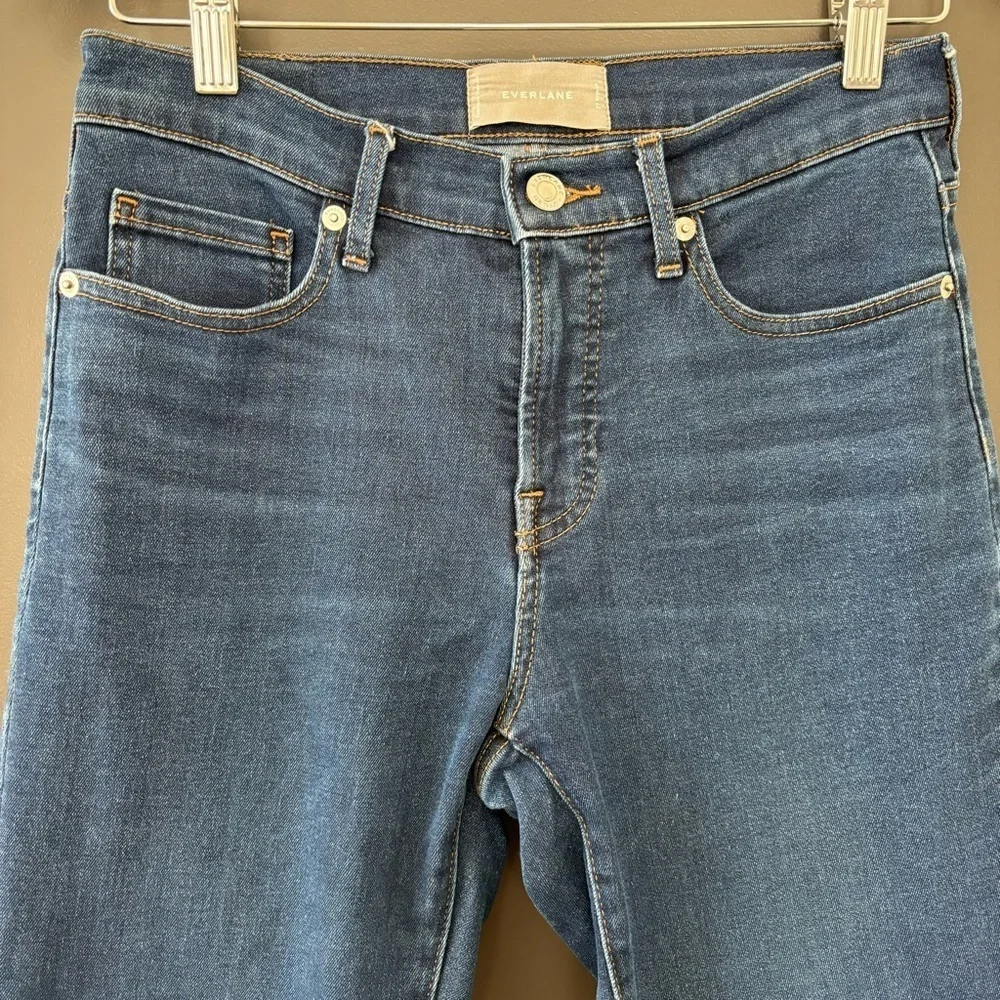 Everlane The High-Rise Skinny Jean Medium Wash High Waisted Blue Denim Size 27R